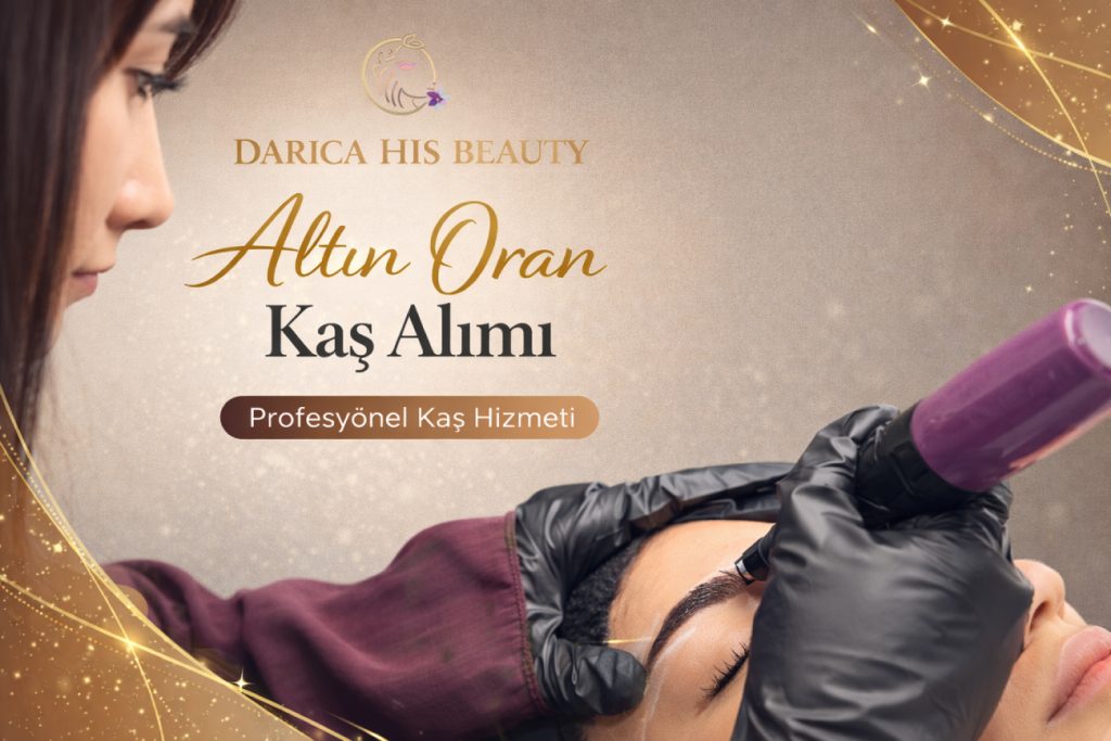 Altın oran tekniği ile profesyonel kaş alımı uygulaması